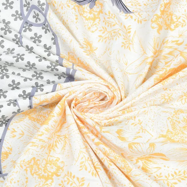 White_Cotton_Rajwada_Phool_Collection_Double_Bedsheet_With_Pillow_Cover_100_X_108_Cm